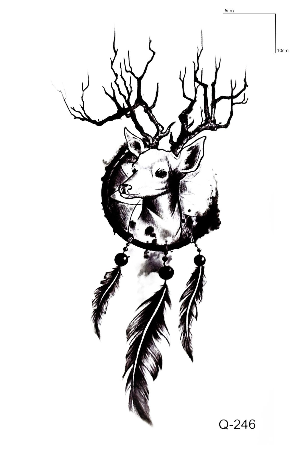 Geyik Mini Geçici Dövme Tattoo