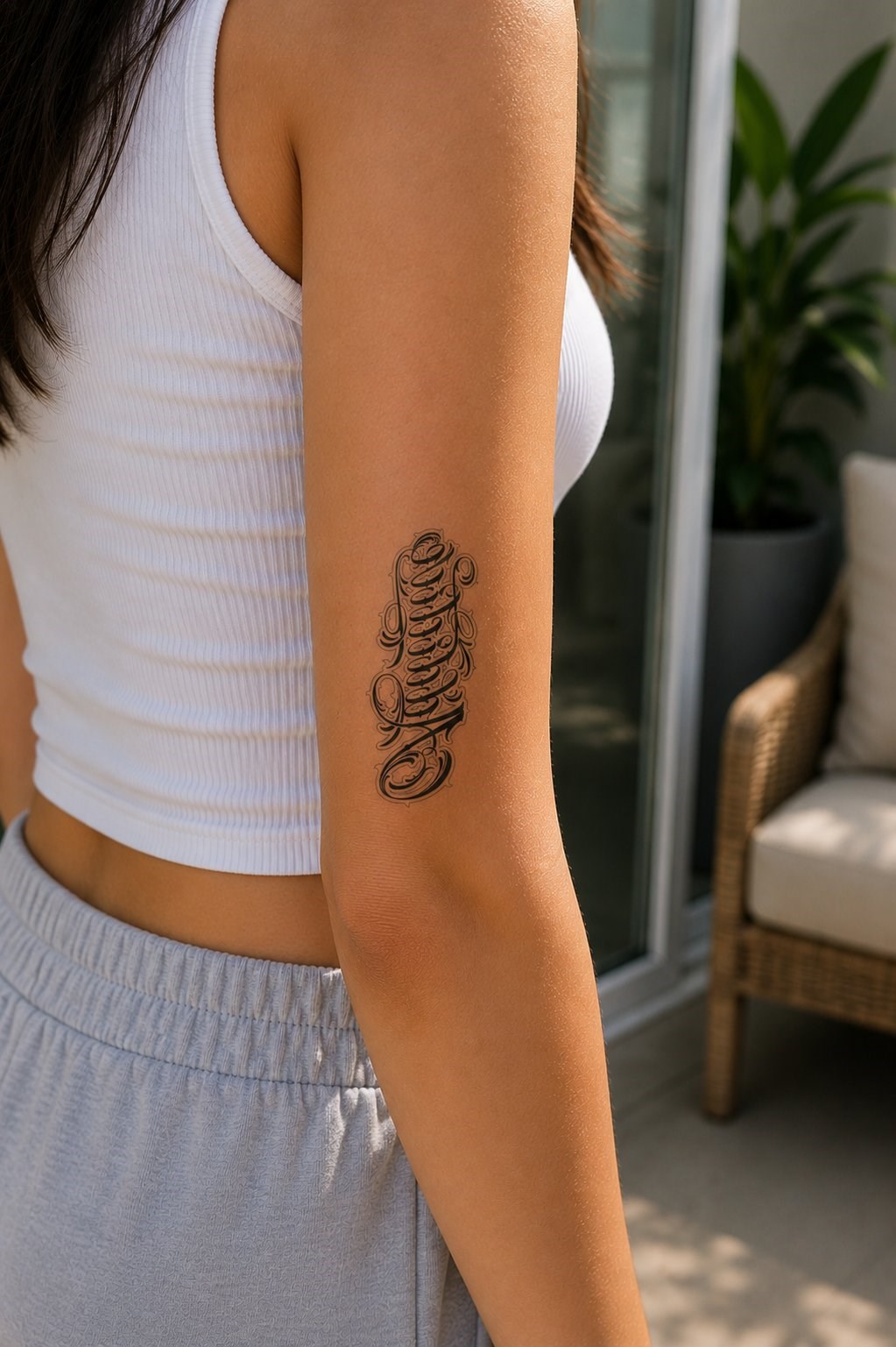Yazılı Mini Dövme Geçici Tattoo