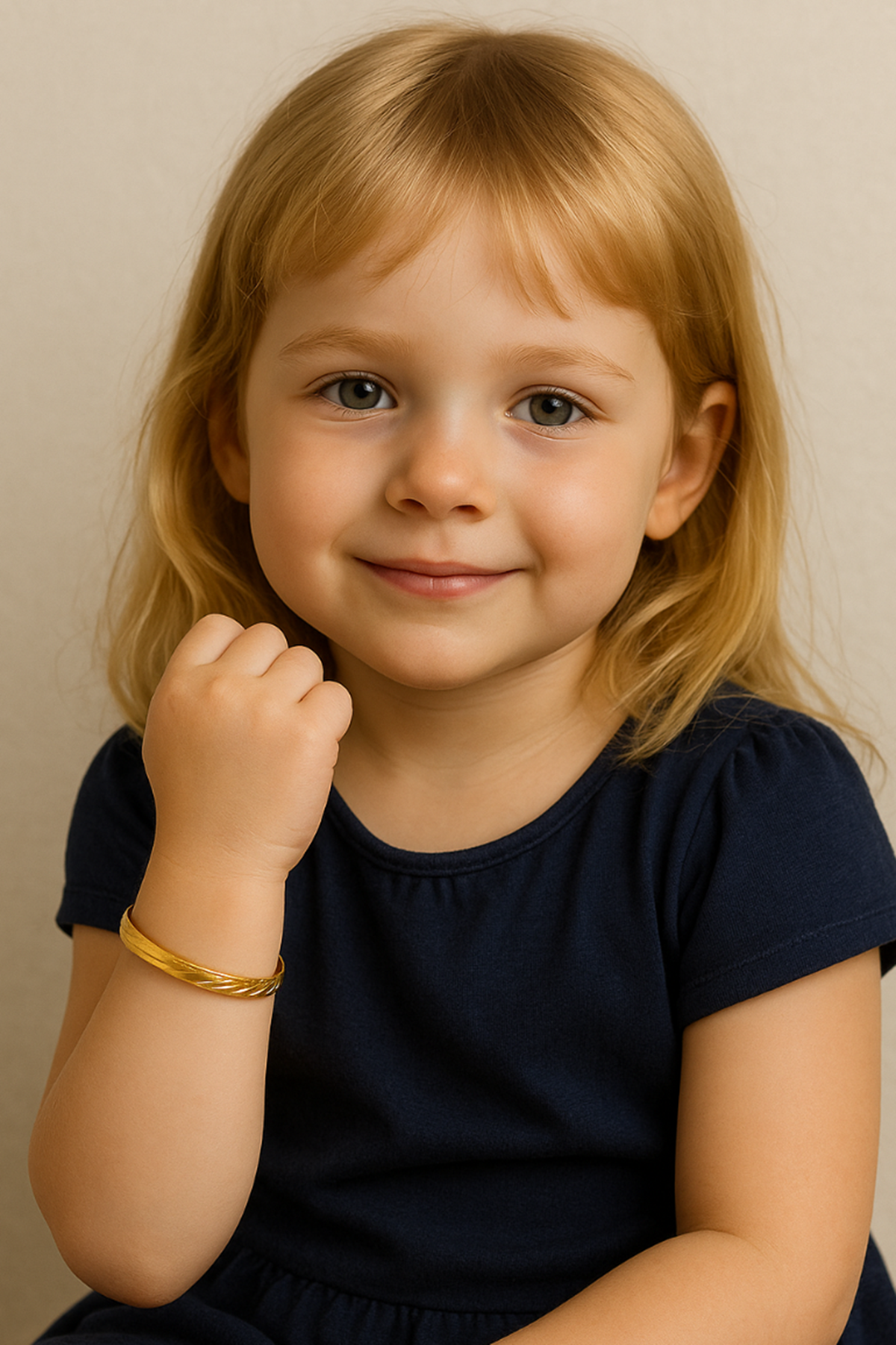 Altın Renk Çocuk Bilezik 