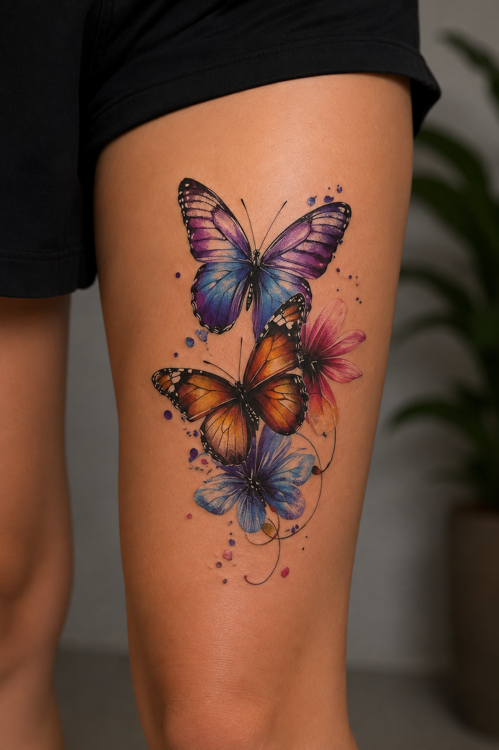 Kelebek Dövme Geçici Tattoo