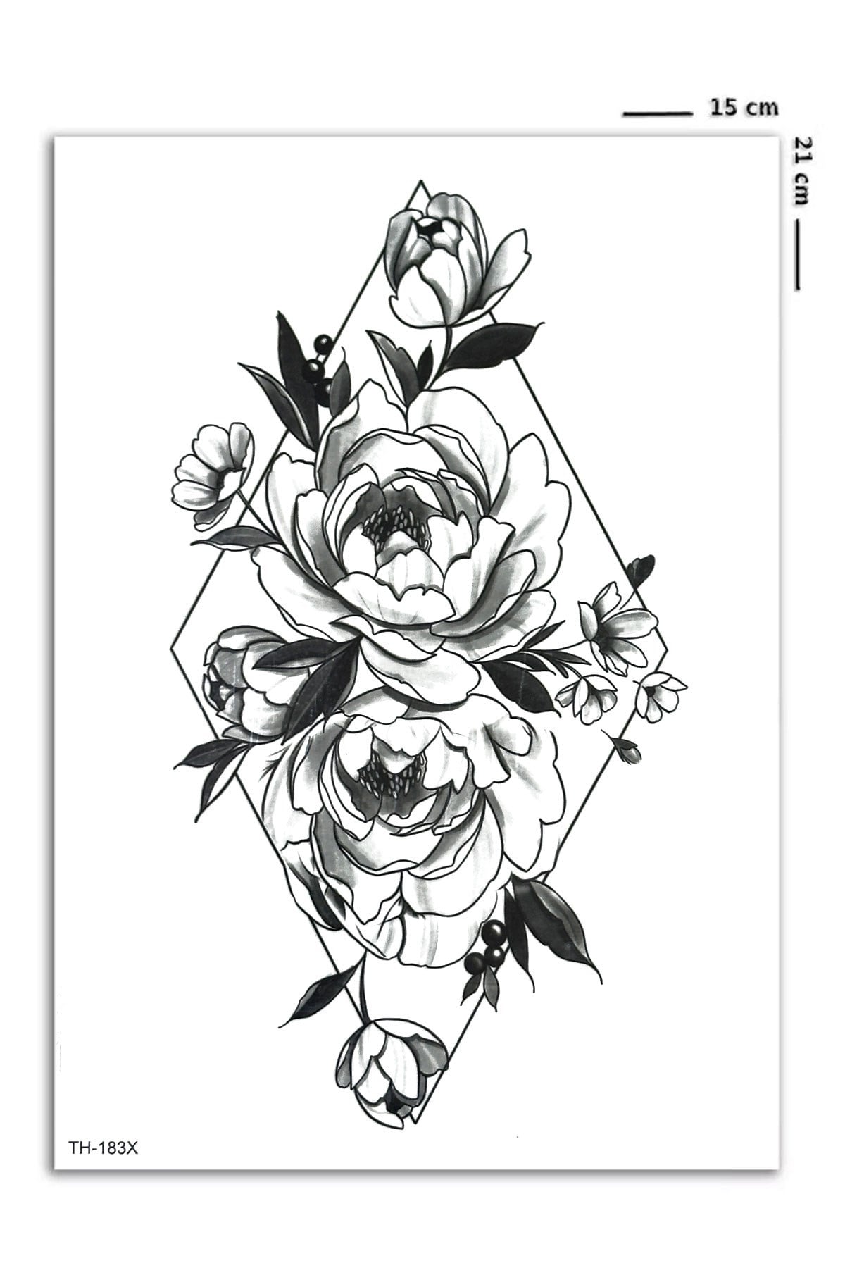 Çiçek Geçici Dövme Tattoo