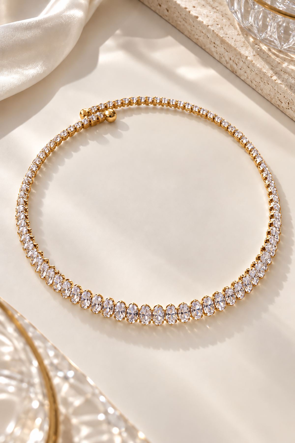 Altın Renk Choker Kolye