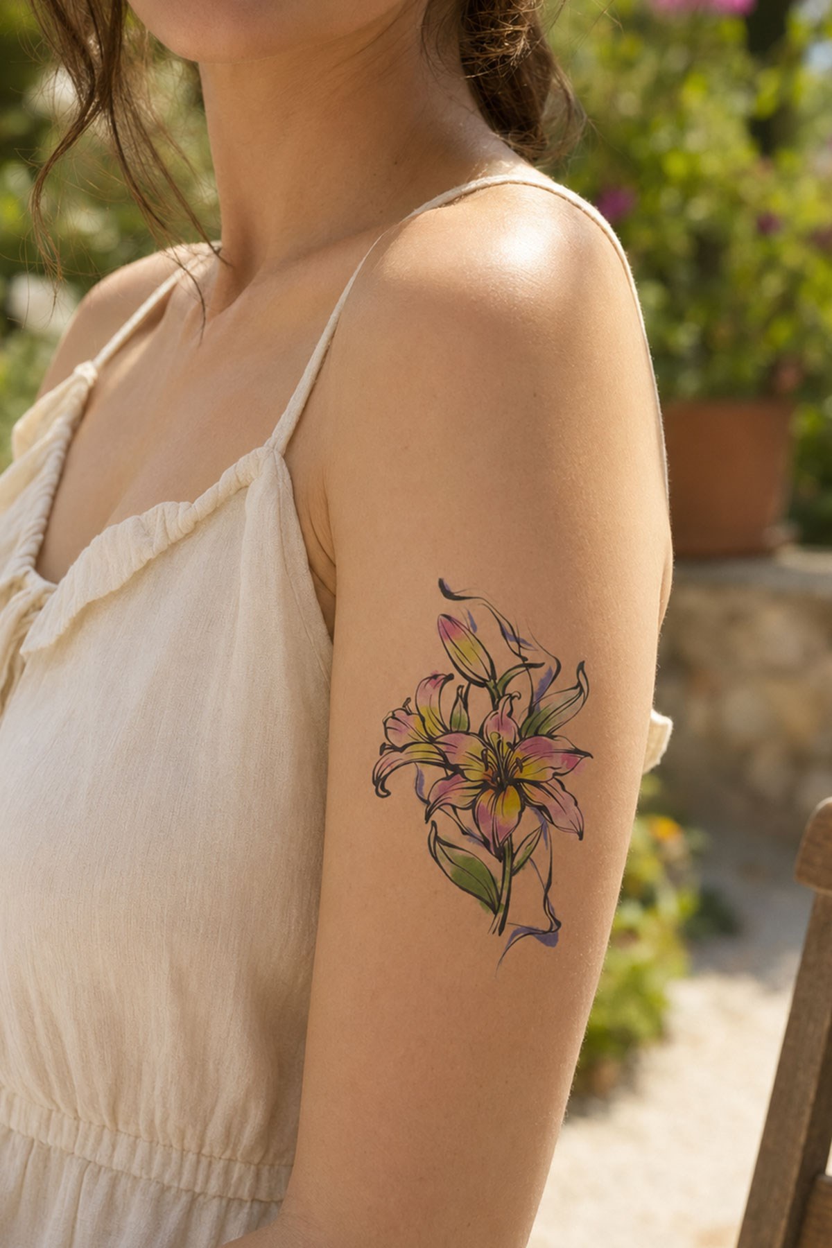 Gül Geçici Dövme Tattoo