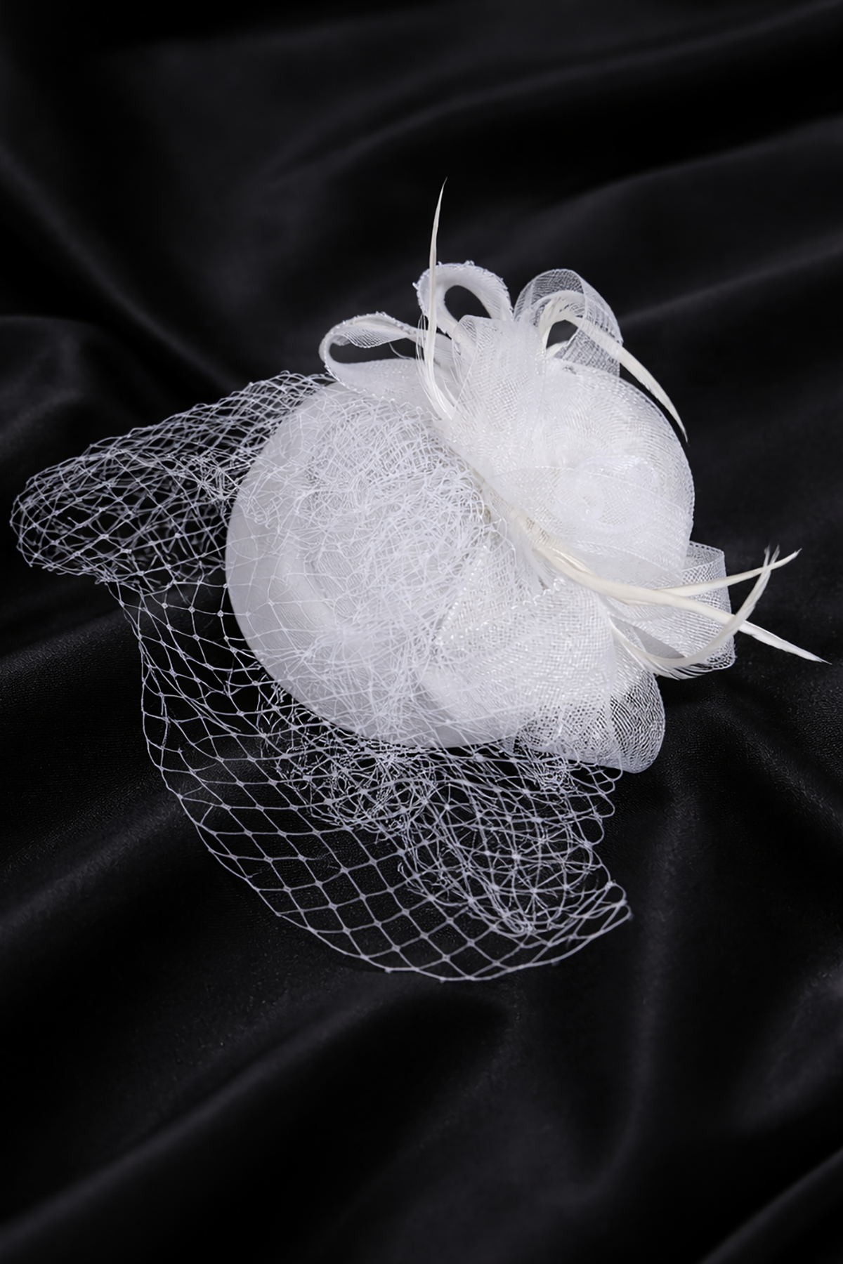 Beyaz Renk Nikah Şapkası/Vualet Şapka