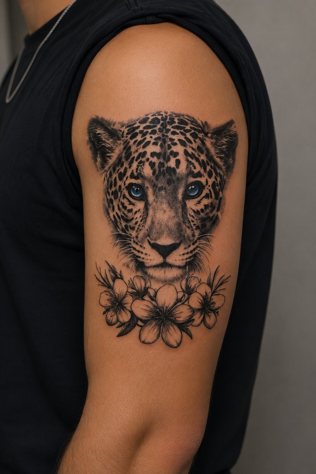  Mavi Gözlü Kaplan Geçici Dövme Tattoo