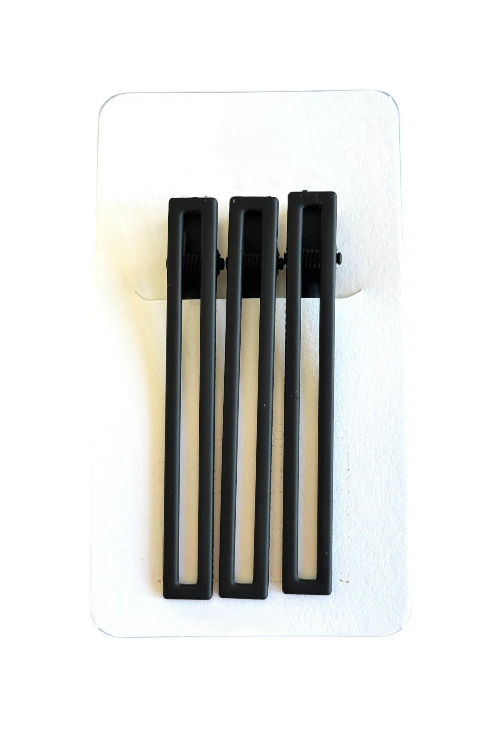 Siyah Renk 3lü Yan Toka Set