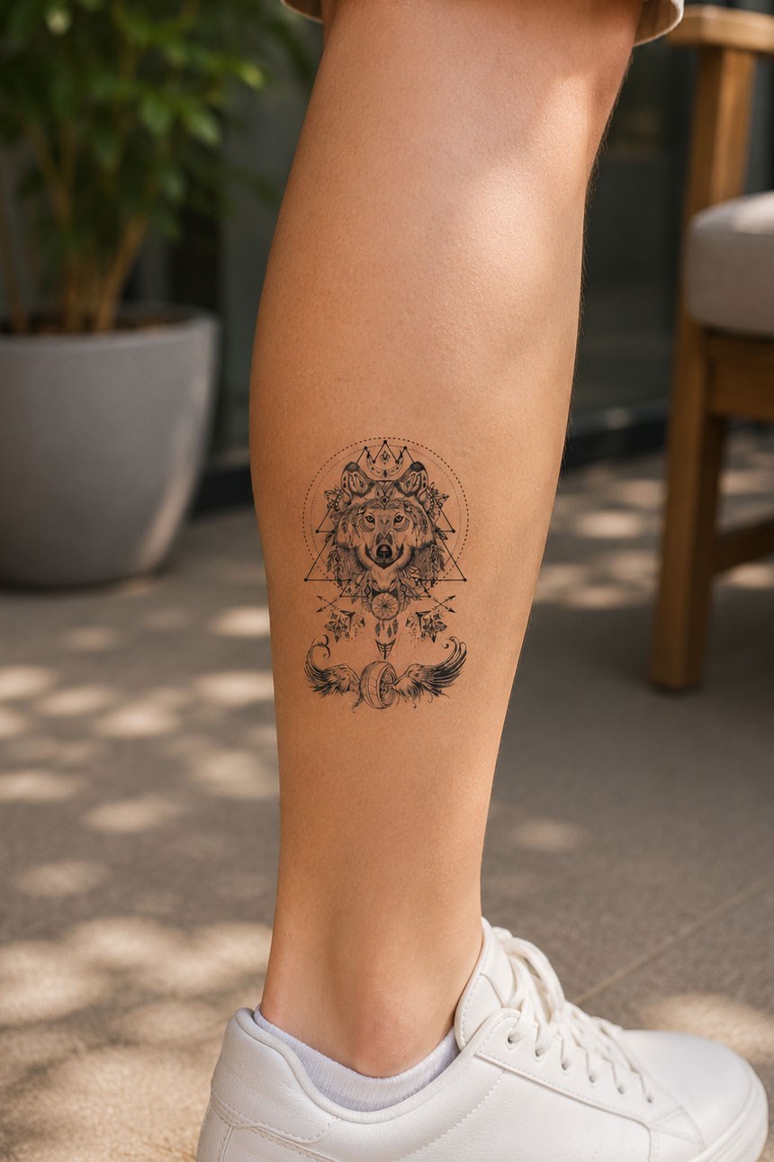 Kurt Mini Geçici Dövme Tattoo