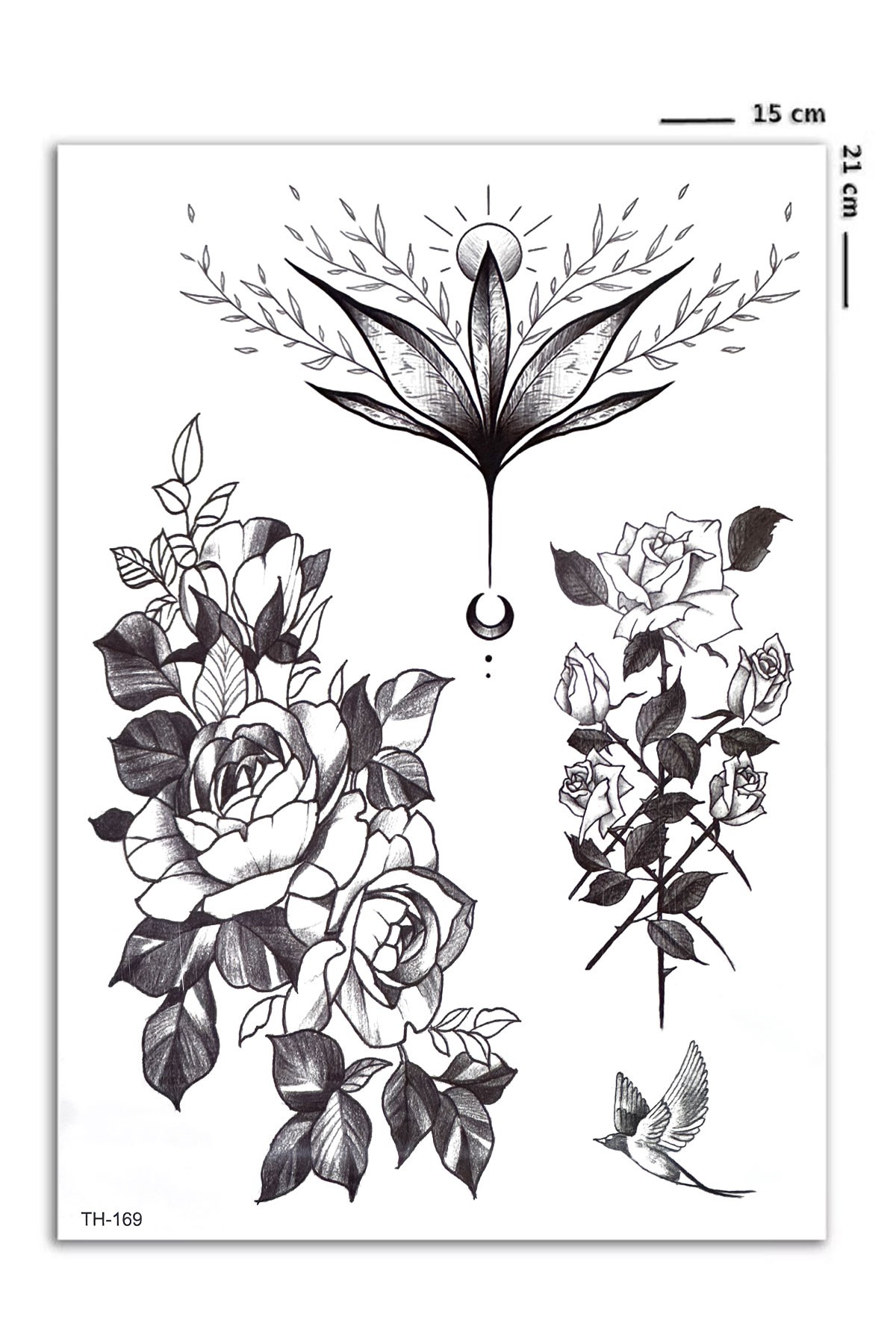  Çiçek Geçici Dövme Tattoo