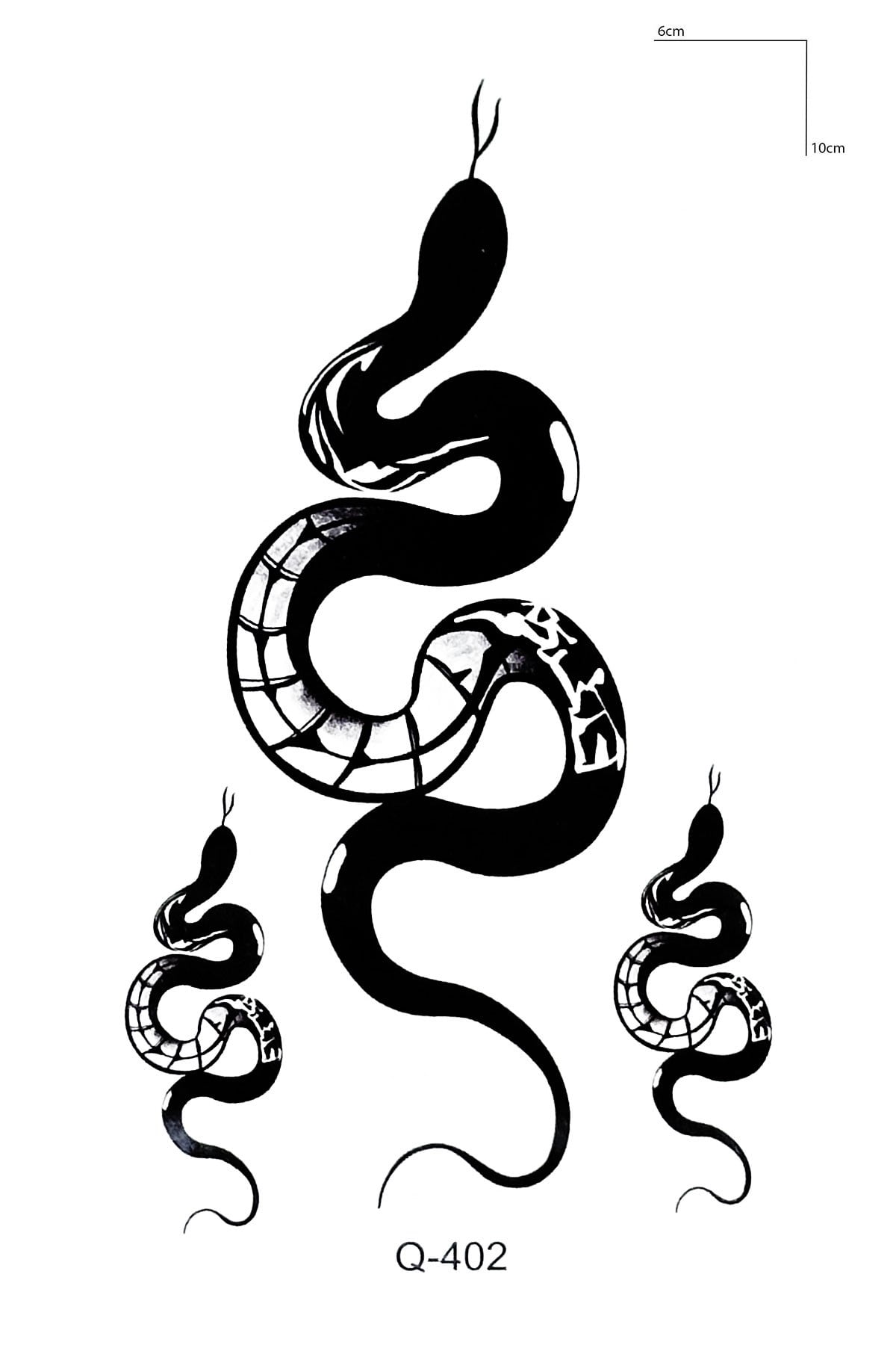 Yılan Mini Geçici Dövme Tattoo