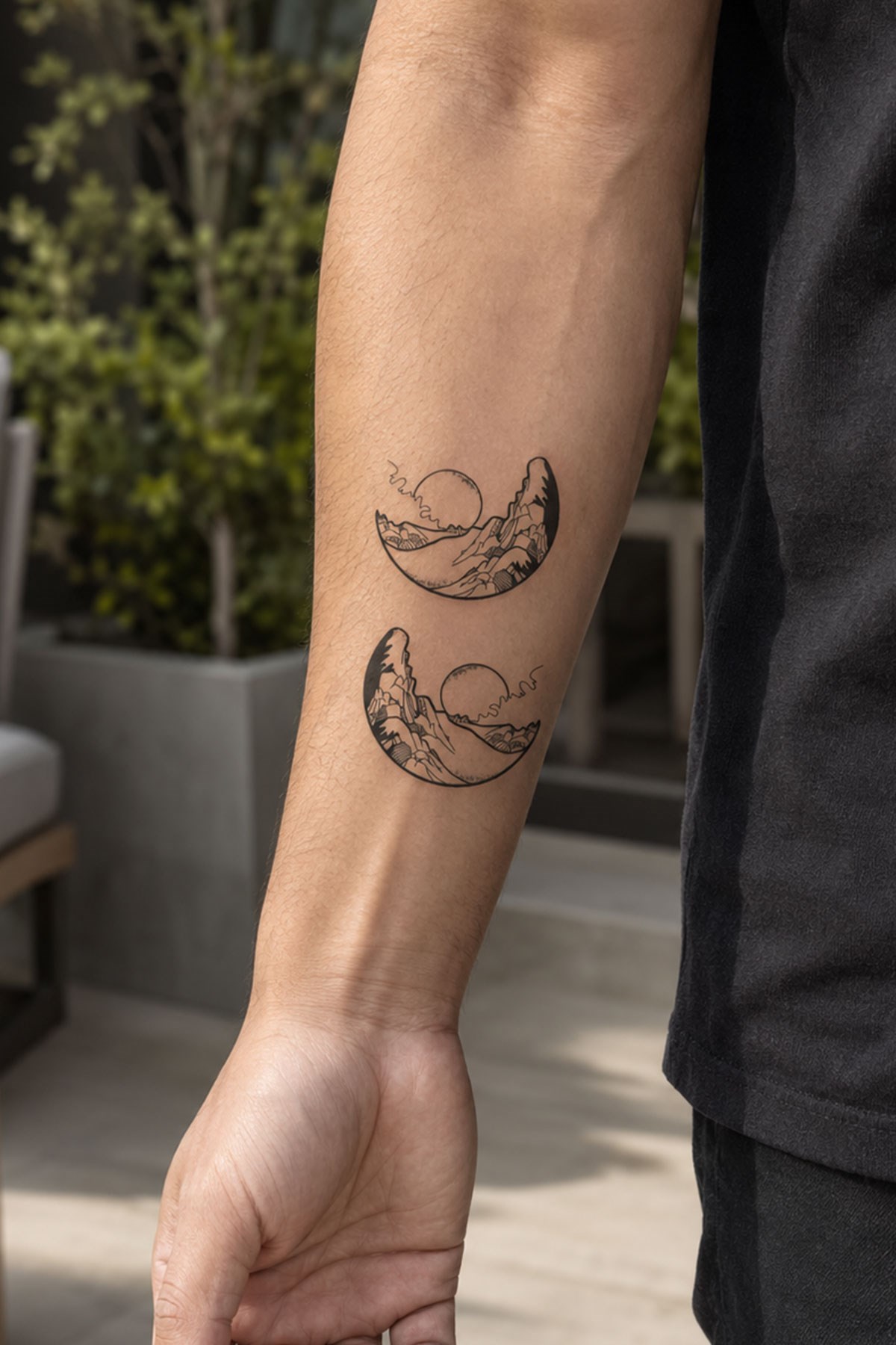 Yarım Ay Mini Geçici Dövme Tattoo