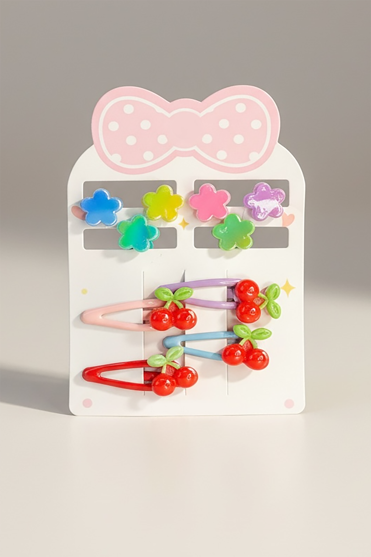 10lu Karışık Figürlü Mini Yan/Mandal Toka Ve  Set