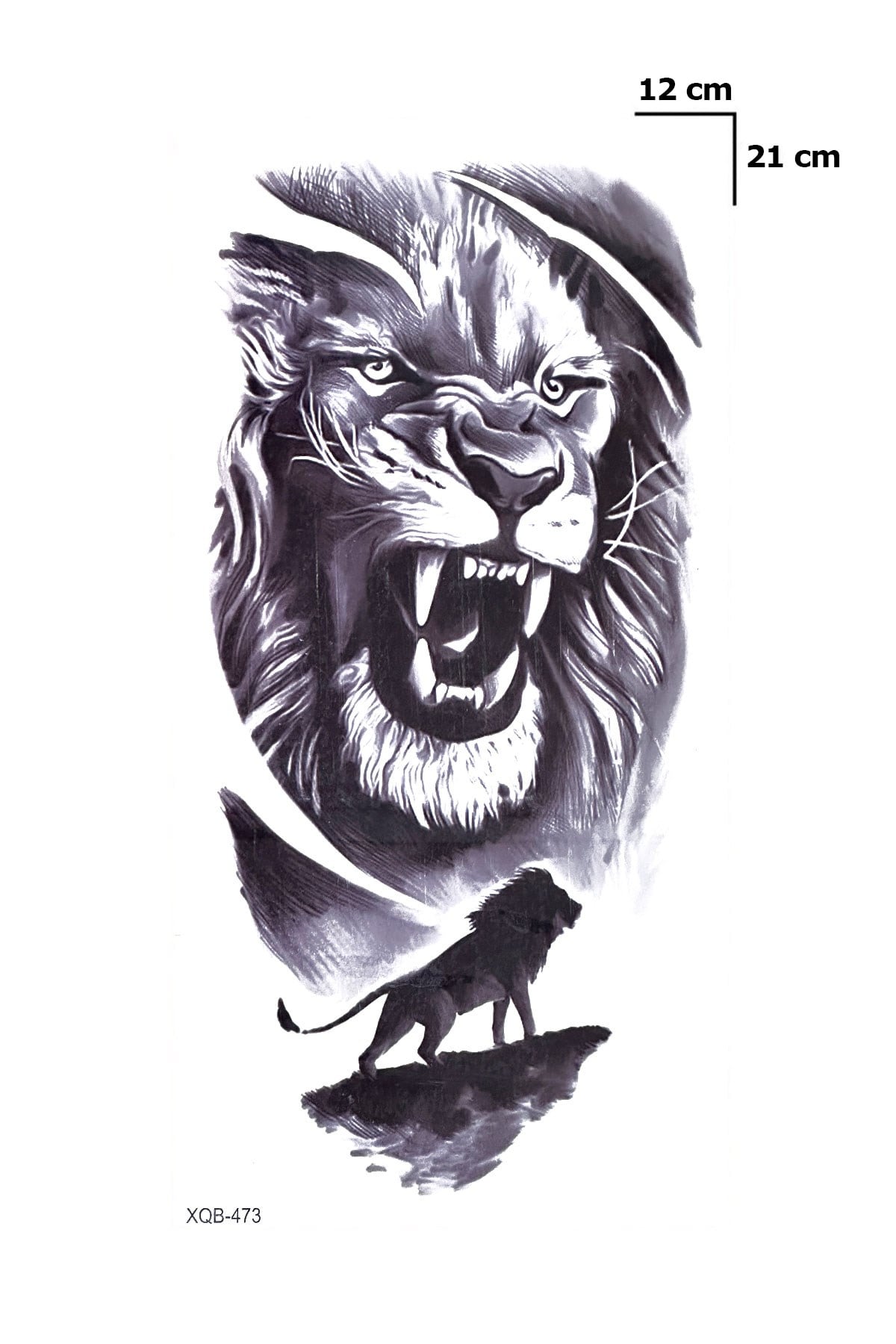 Aslan Dövme Geçici Tattoo