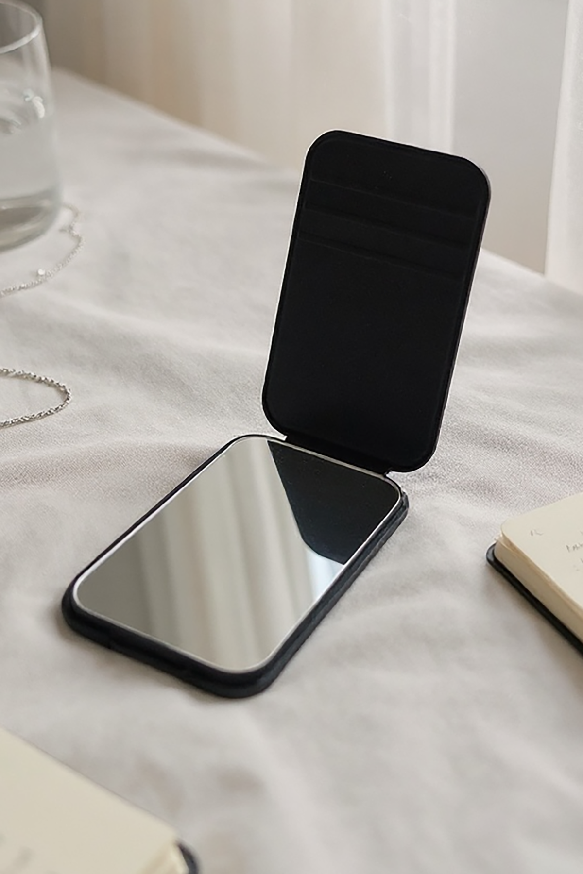 Karışık Renk Kelebek Figürlü Cep Aynası