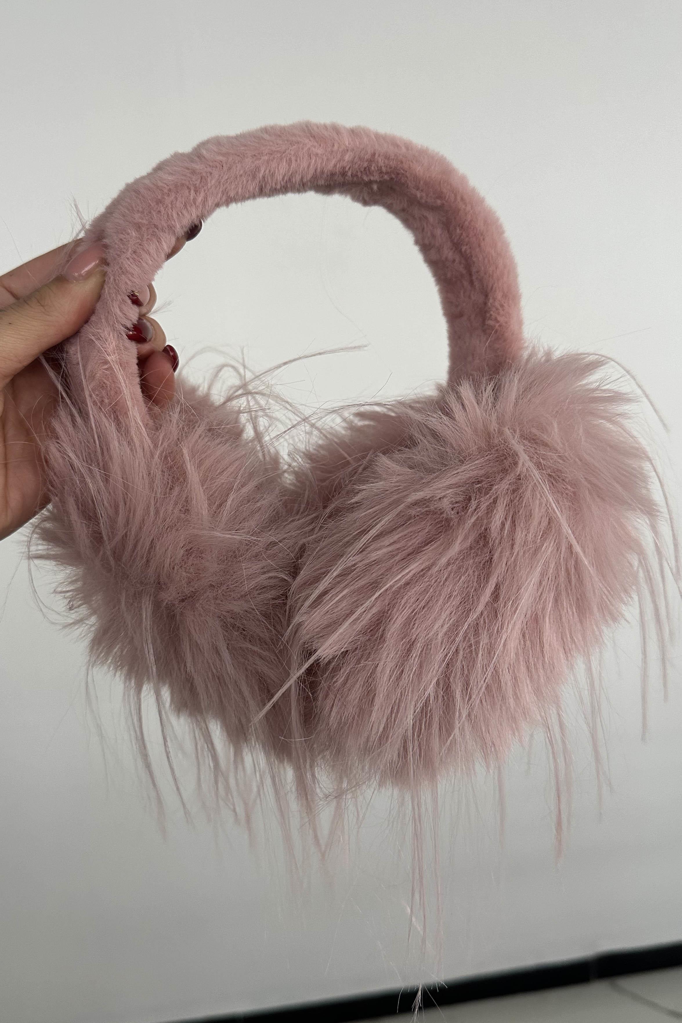 Pembe Renk Peluş Kulaklık