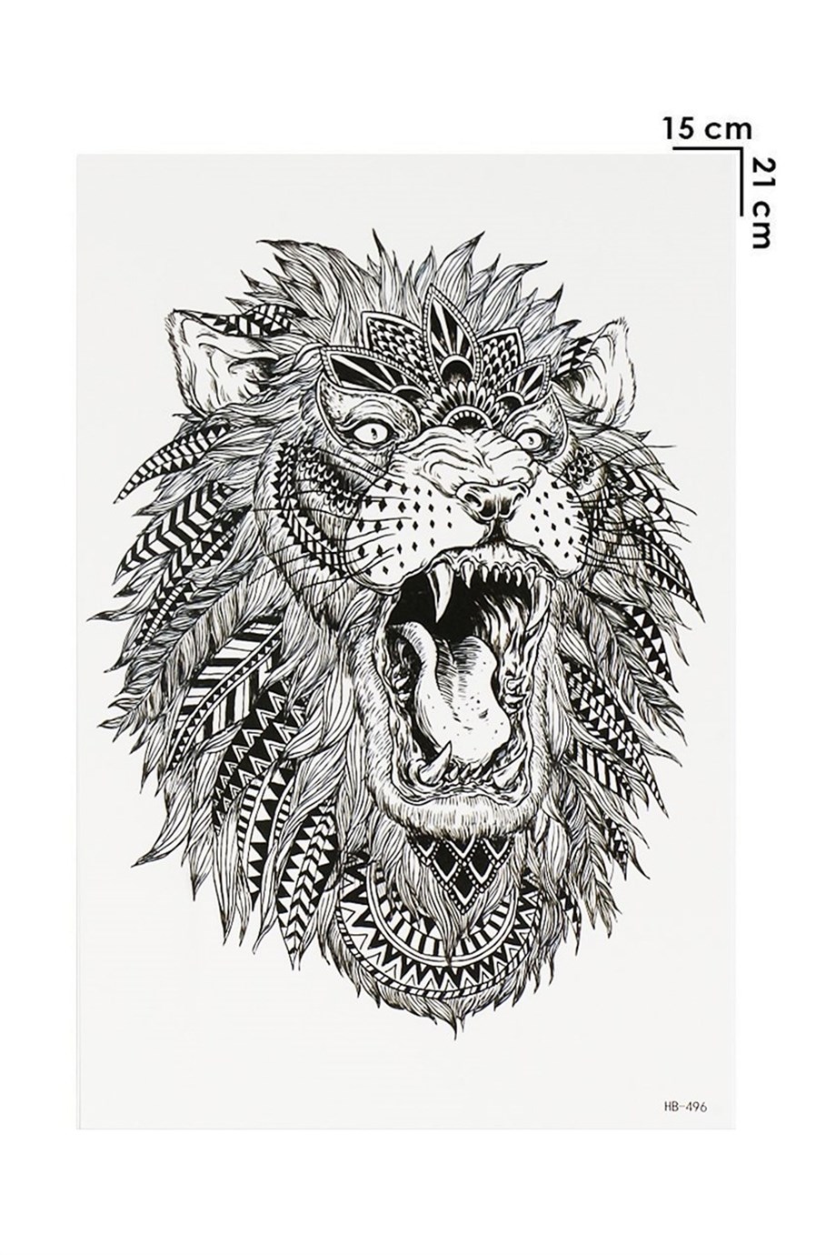 Geçici Aslan Dövme Tattoo