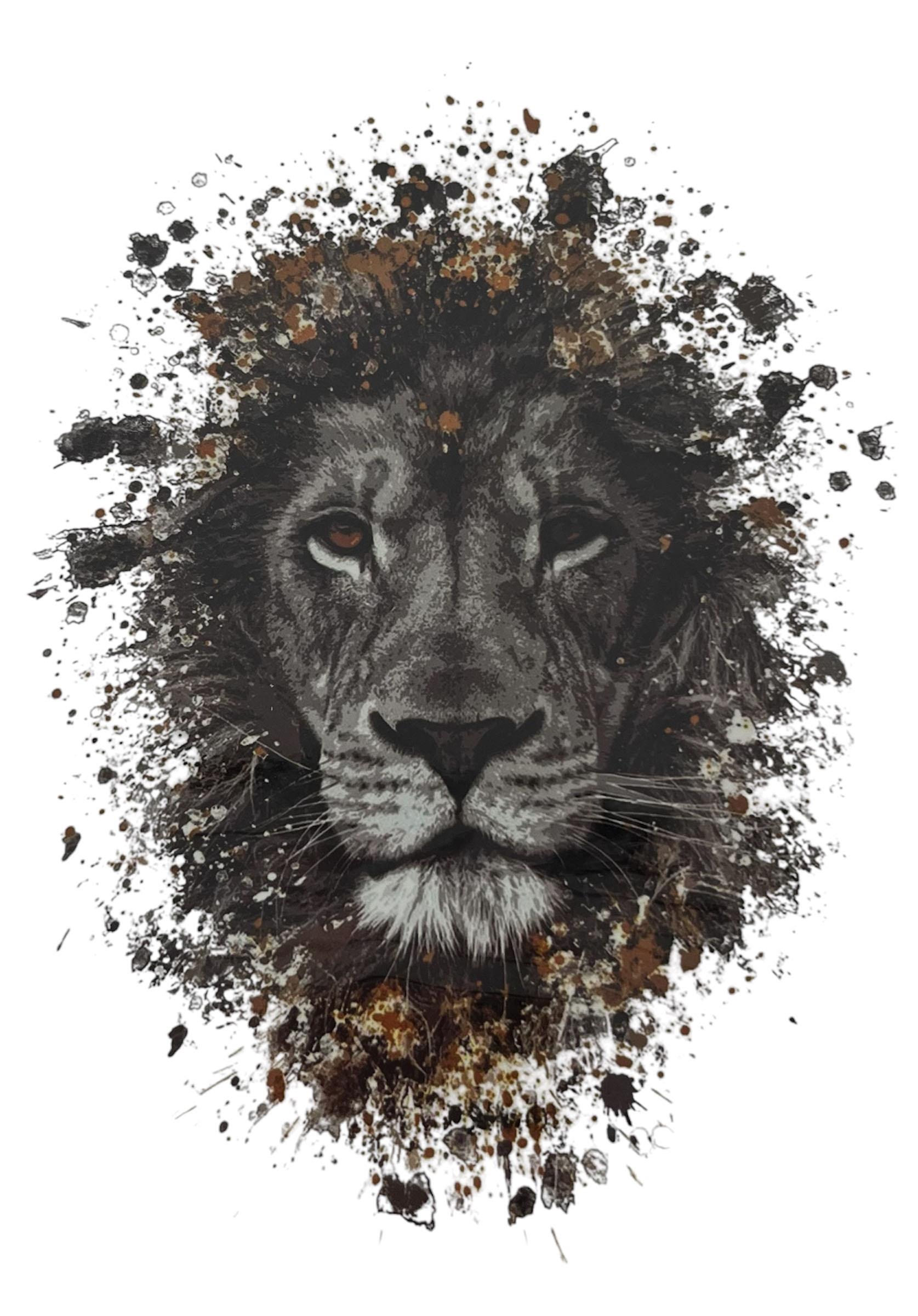 Geçici Aslan Figürlü Dövme Tattoo