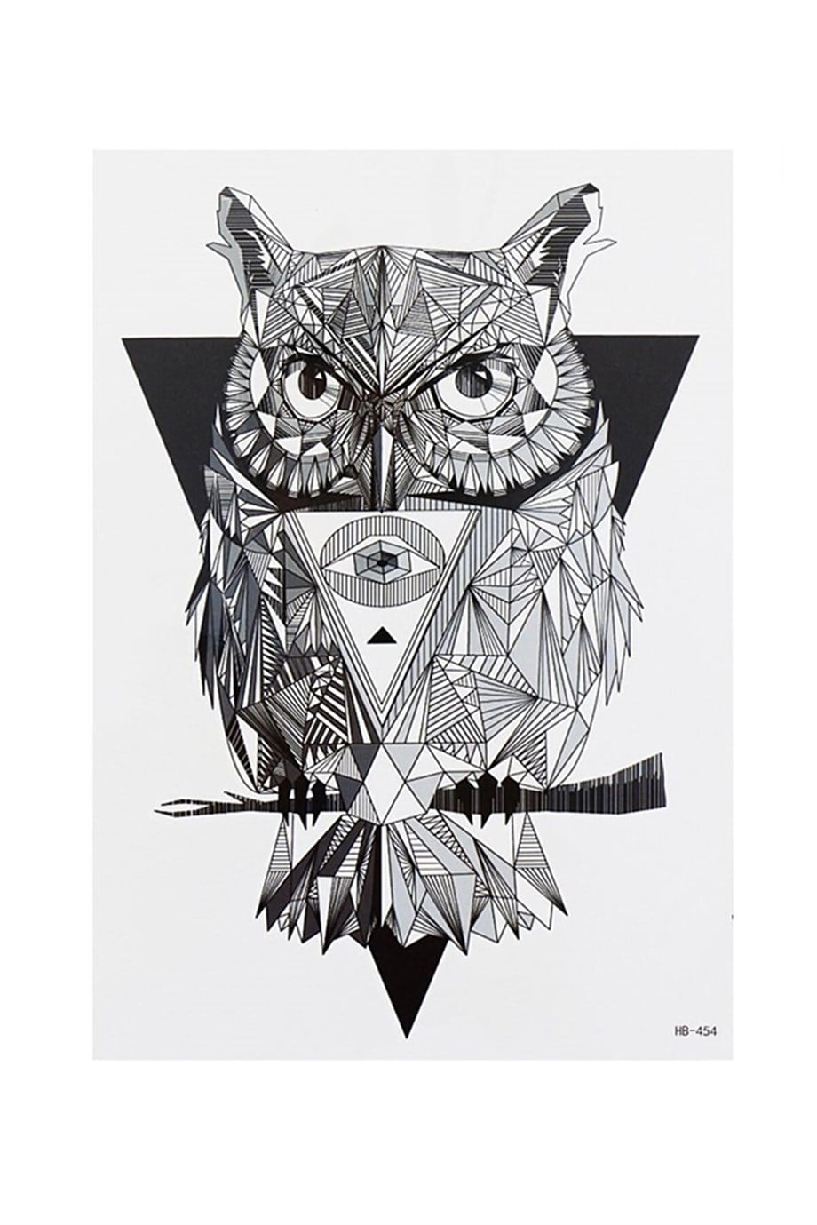 Geçici Baykuş Dövme Tattoo