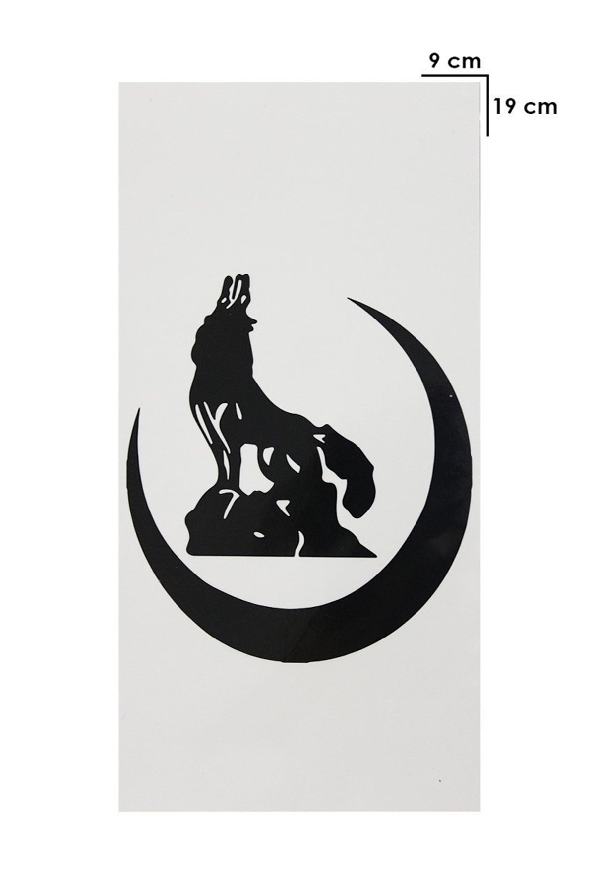 Temporary Crescent and Wolf Tattoo Tattoo