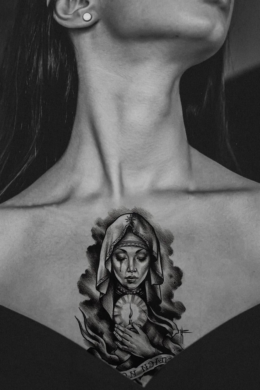 Geçici Kadın Figürlü Dövme Tattoo