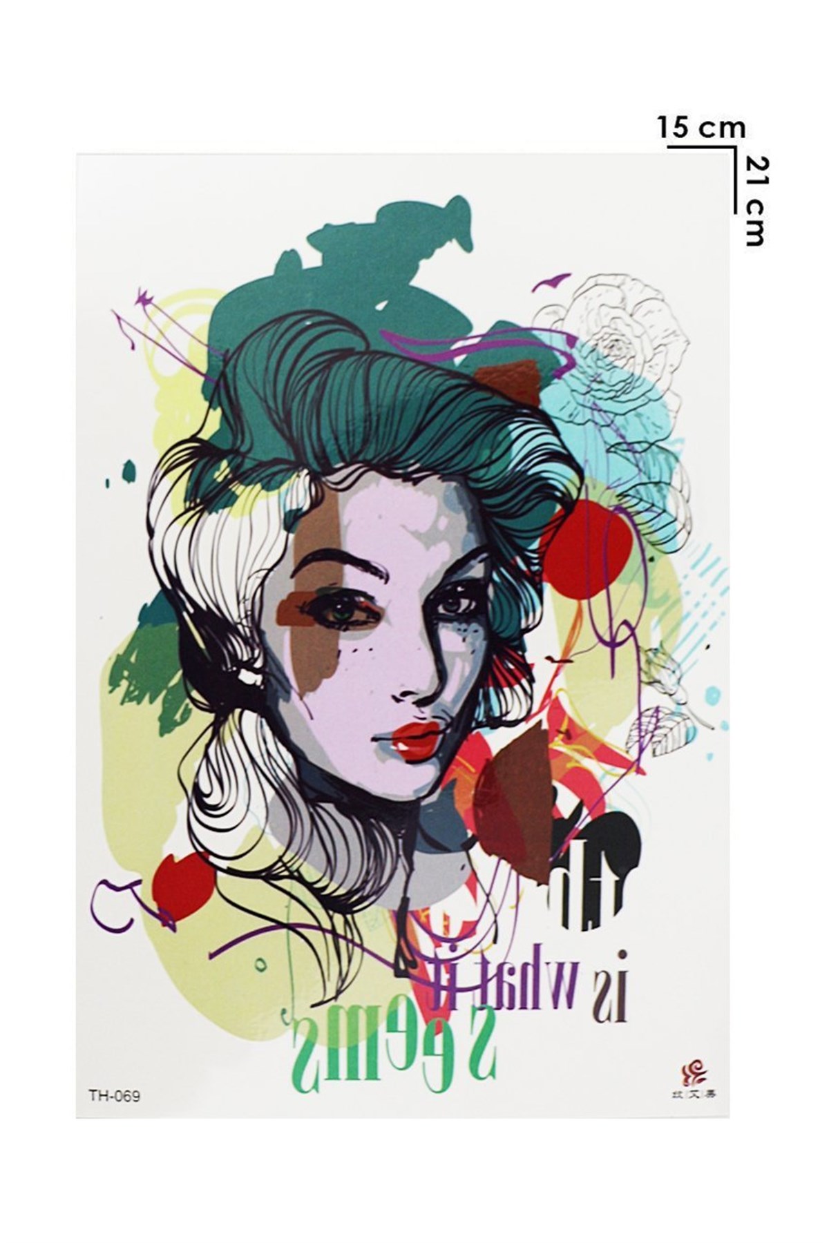 Geçici Kadın Modelli Dövme Tattoo