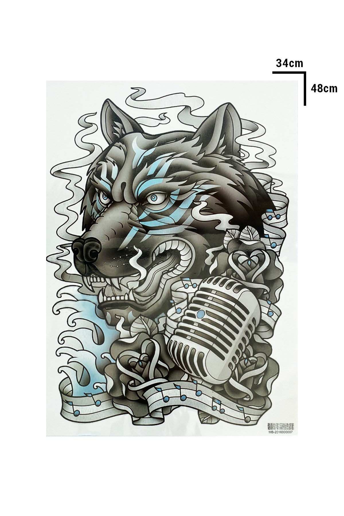 Geçici Kaplan Modelli Sırt Dövme Tattoo