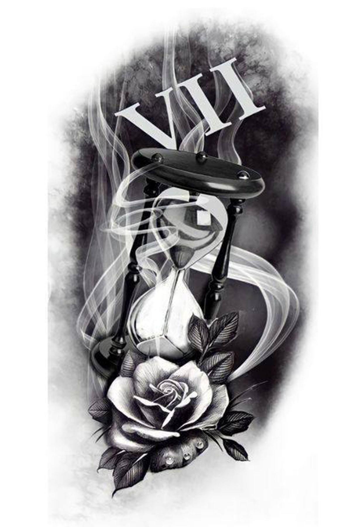 Geçici Karışık Figürlü Dövme Tattoo