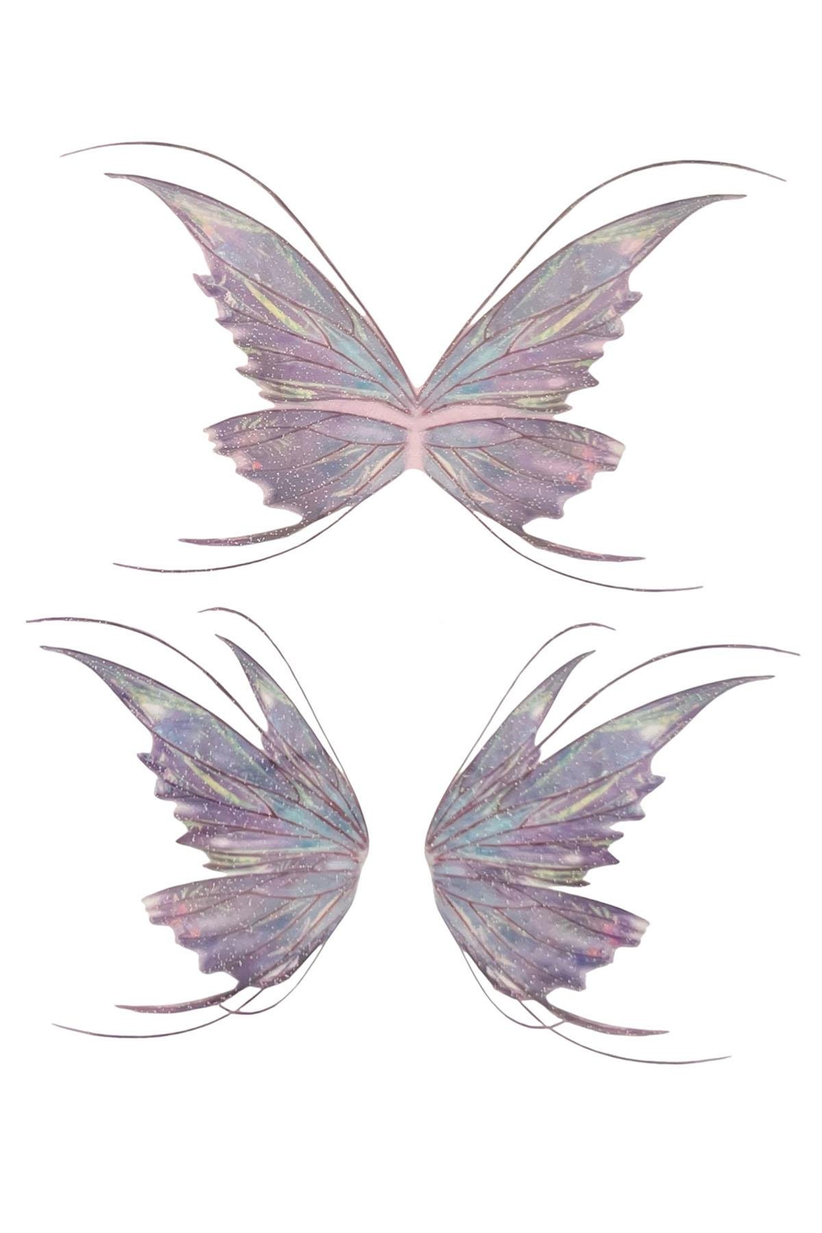 Geçici Kelebek Figürlü Simli Dövme Tattoo