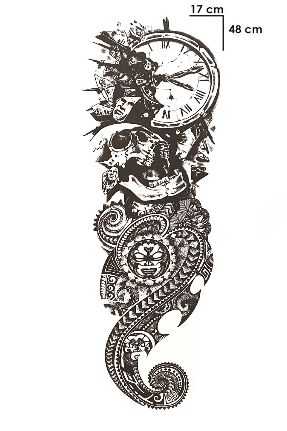 Geçici Kurukafa ve Saat Kol Dövme Tattoo