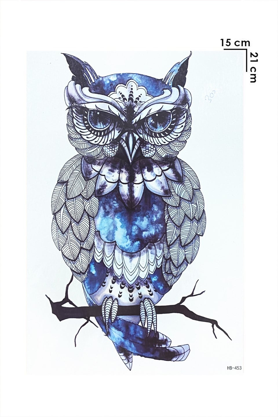 Realistic Temporary Owl Tattoo Tattoo