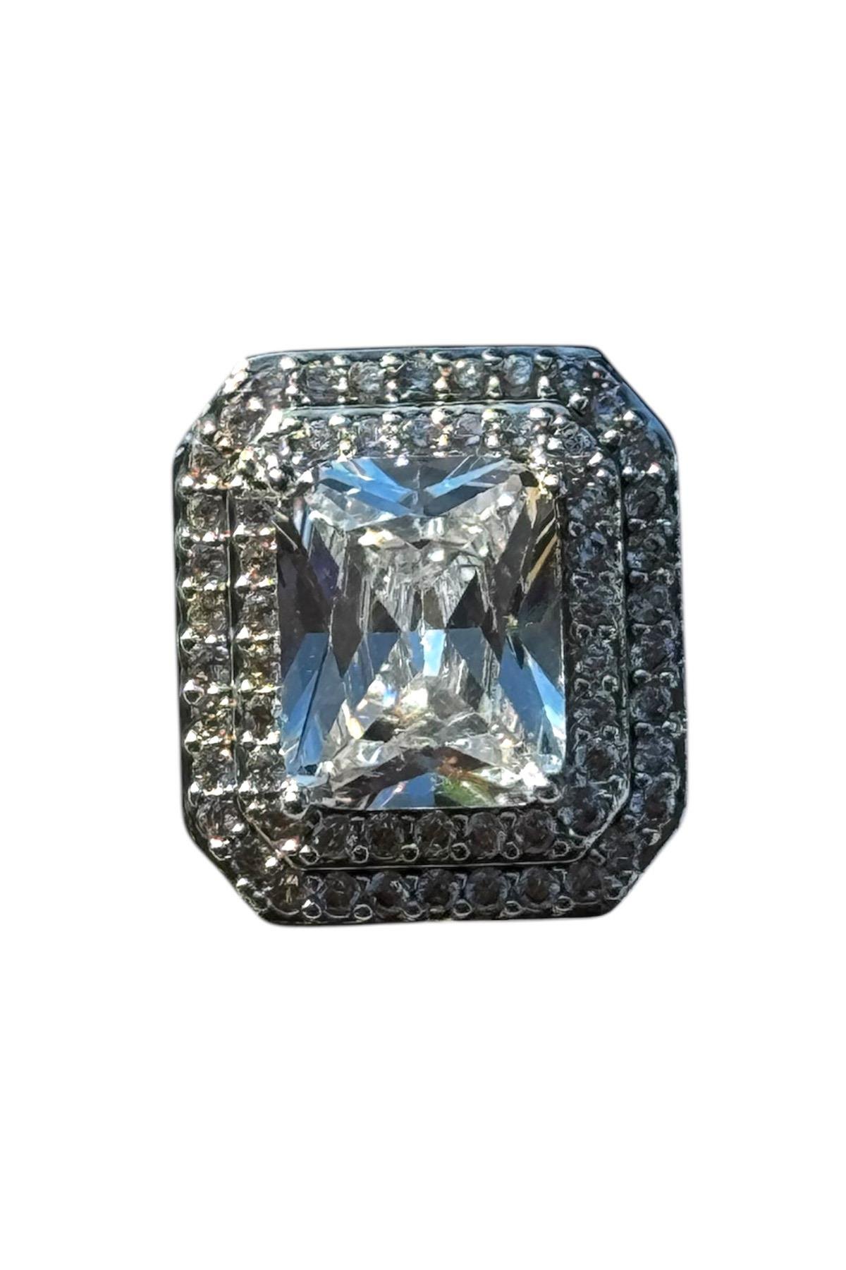 Gümüş Renk Taş Detaylı Ajda Charm / Kolye/ Bileklik Ucu