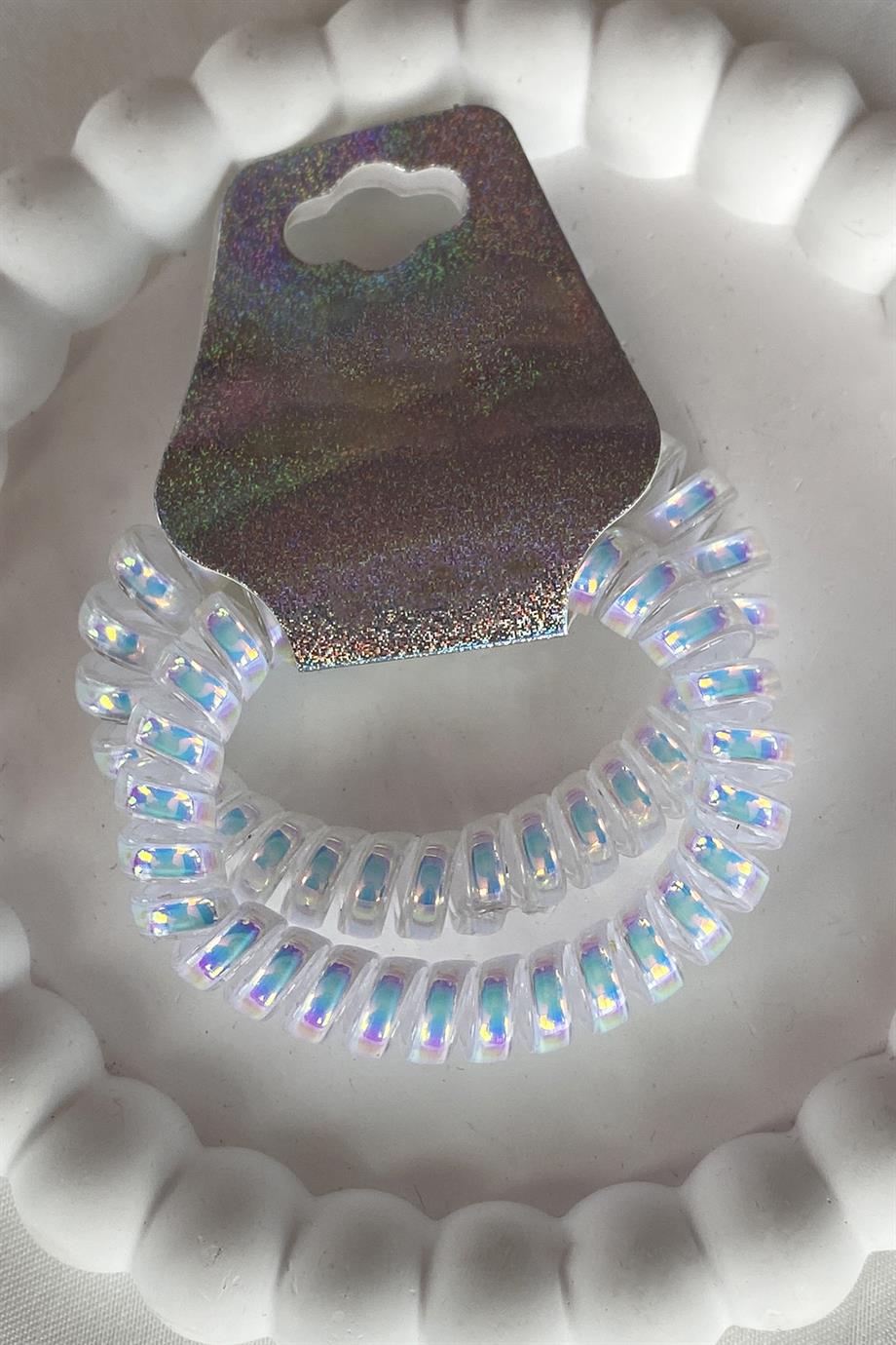 İkili Helezon Hologramlı Lastik Toka