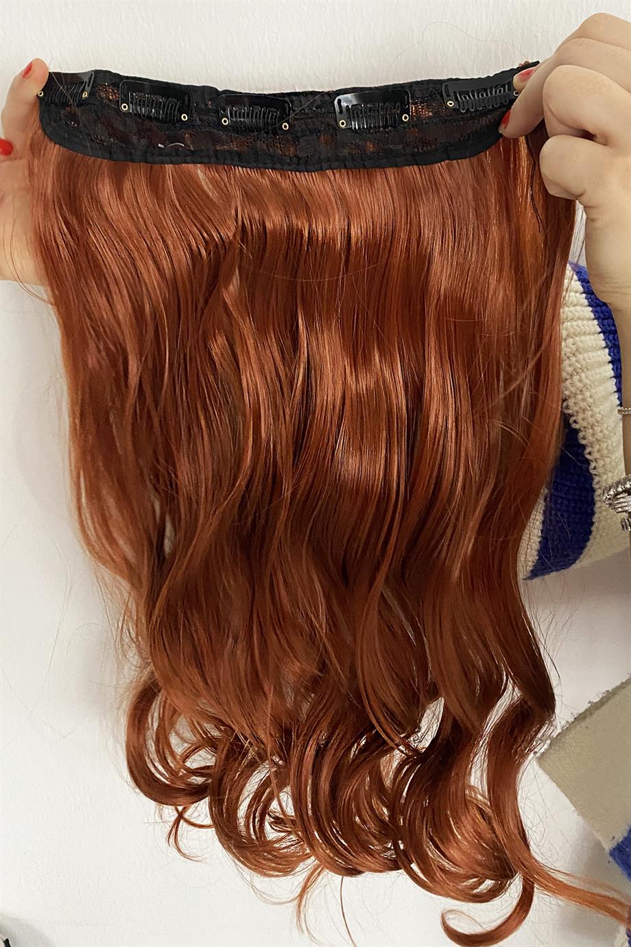 Isıya Dayanıklı Yarım Ay Saç Bakır / 70Cm / Dalgalı / 140Gr (13#)