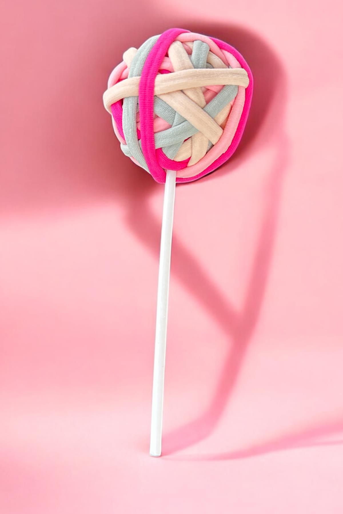 Karışık Renk Lolipop Figürlü Lastik Toka Set