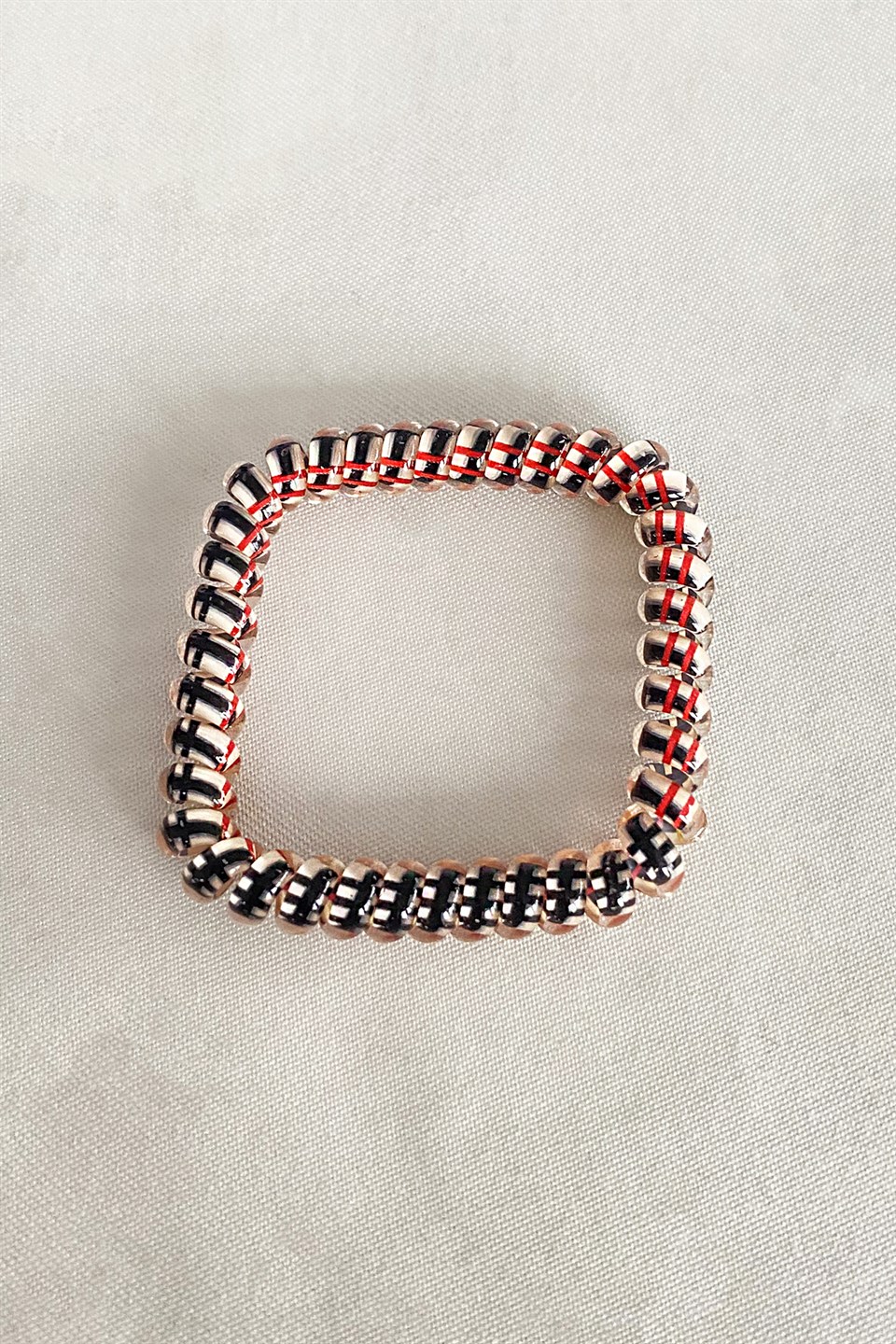Cream Color Black stripes