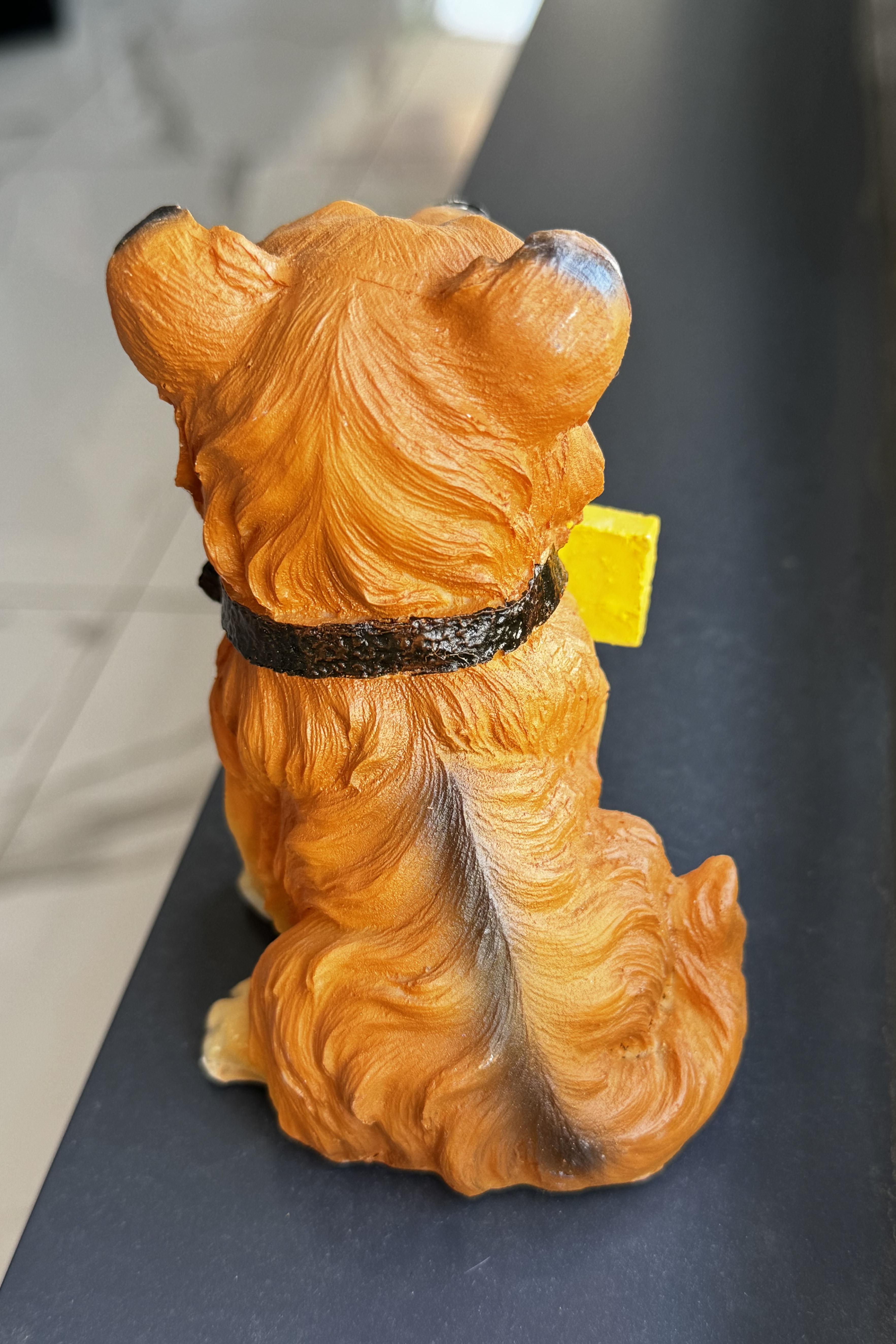 Orta Boy Süs Eşyası Köpek Figürlü Hoşgeldin Yazılı Biblo