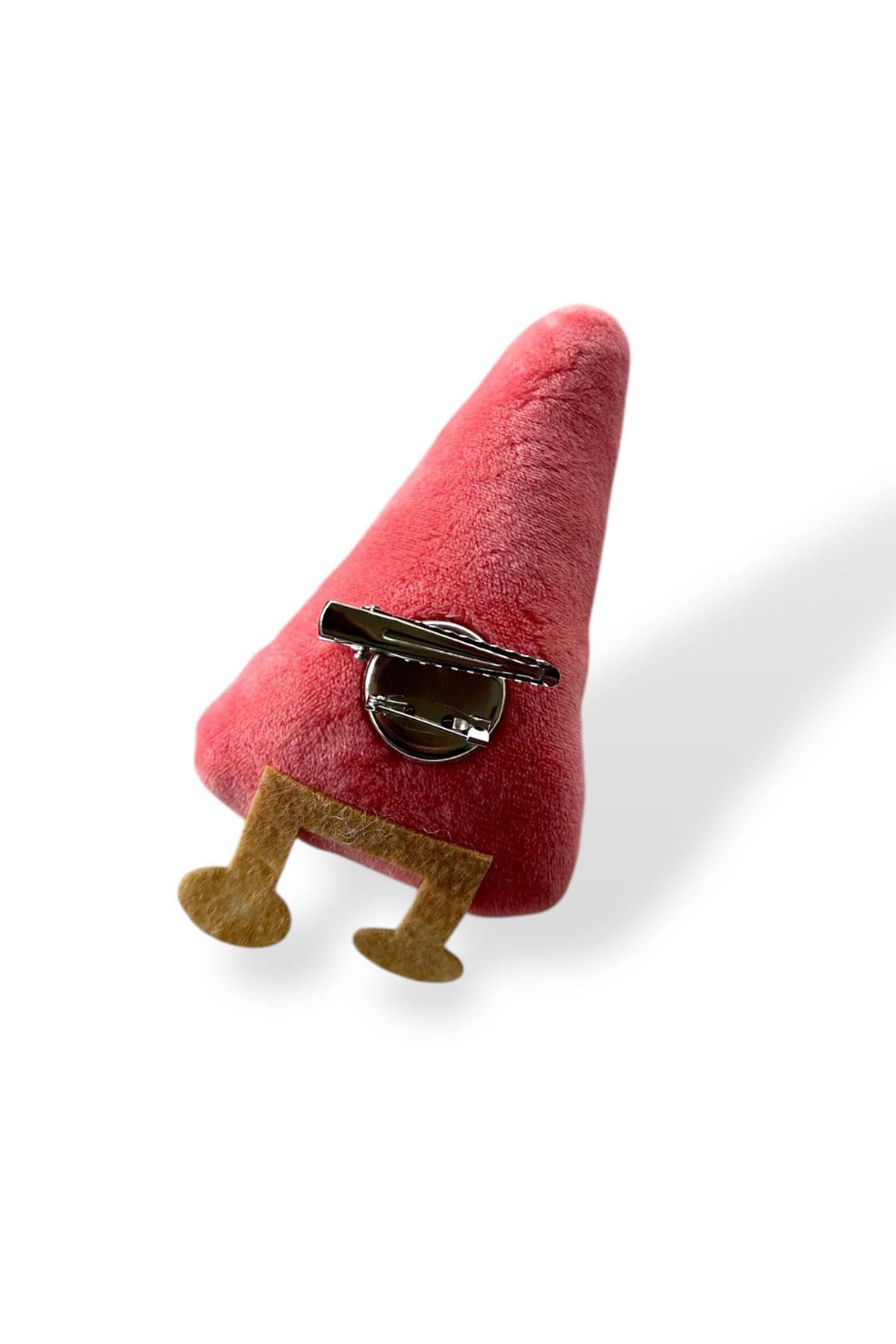 Pembe Renk Karpuz Figürlü Rozet / Toka