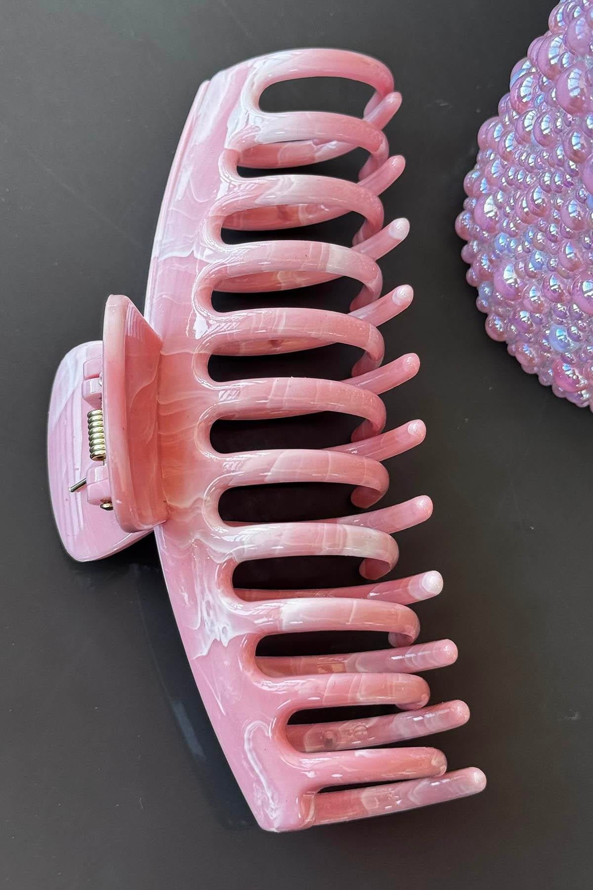 Pembe Renk Kemik Mandal Toka 