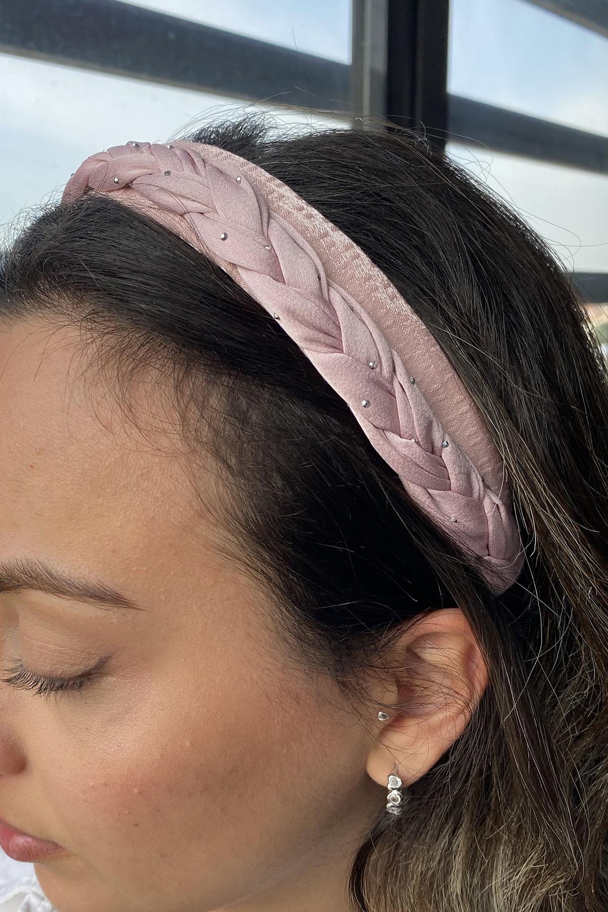 Pembe Renk Örgü Detaylı Taç