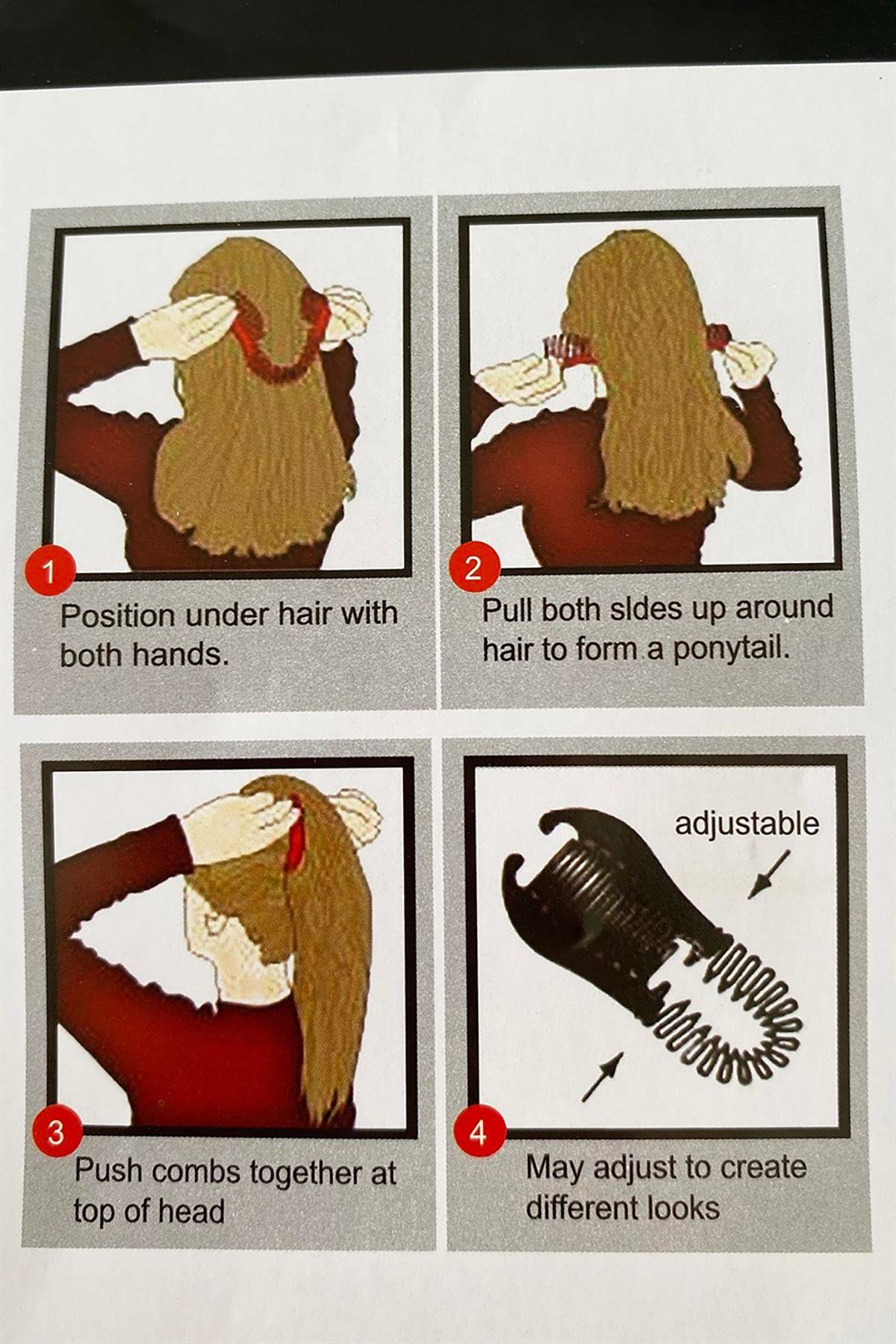 Siyah Renk Saç Aparat 