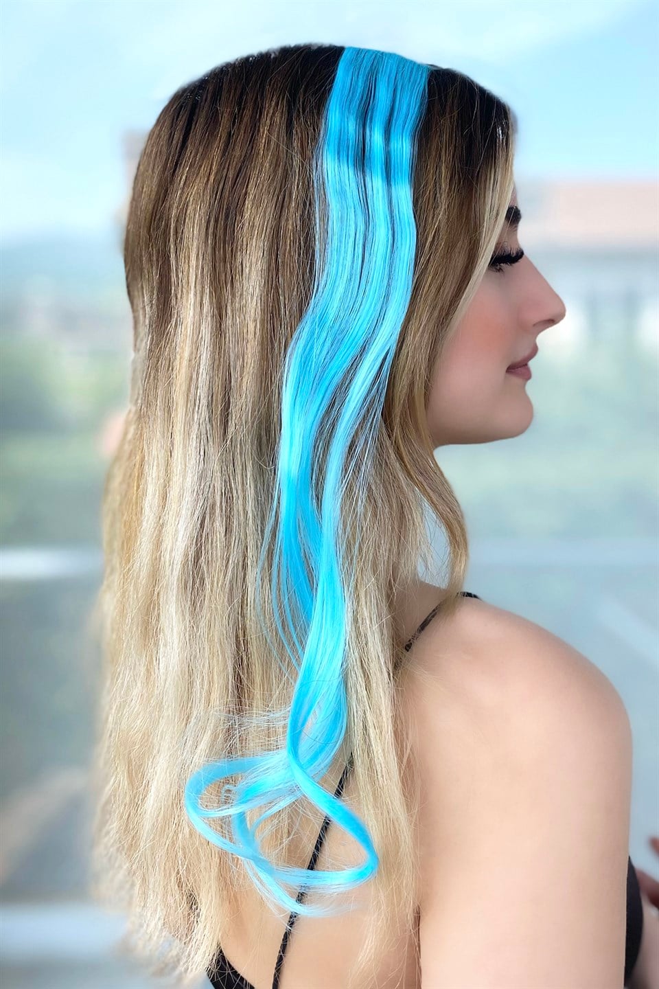 Side Rock Rocking / Blue Color Wavy / 50cm