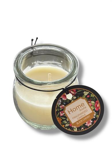  Beyaz Renk Bardakta Kokulu Dekoratif Mum