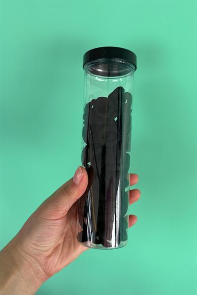  Siyah Renk Lastik Toka Set 