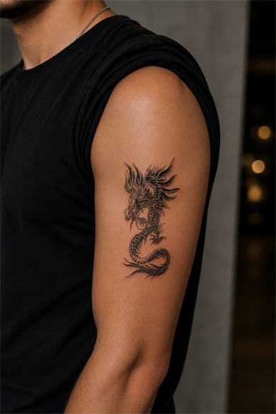 Ejderha Geçici Dövme Tattoo