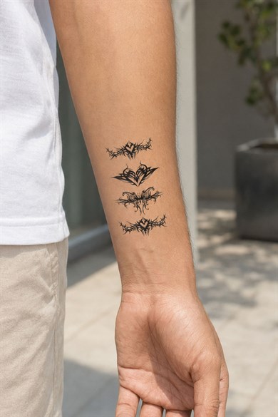 Tribal Gül Geçici Dövme Tattoo