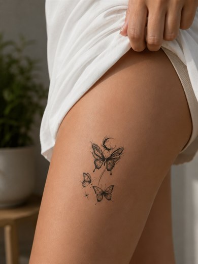 Kelebekler Mini Geçici Dövme Tattoo