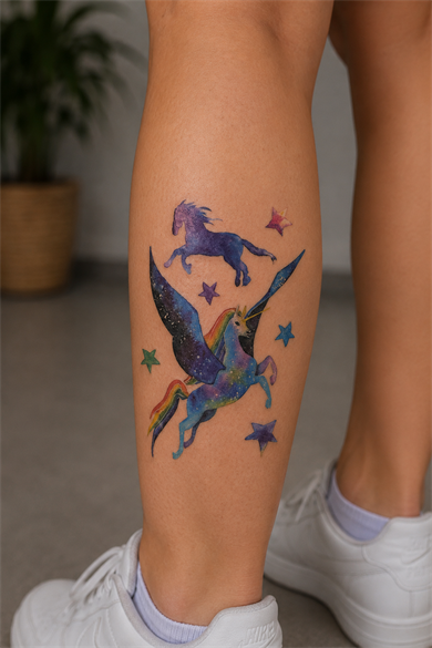 Unicorn Geçici Dövme Tattoo