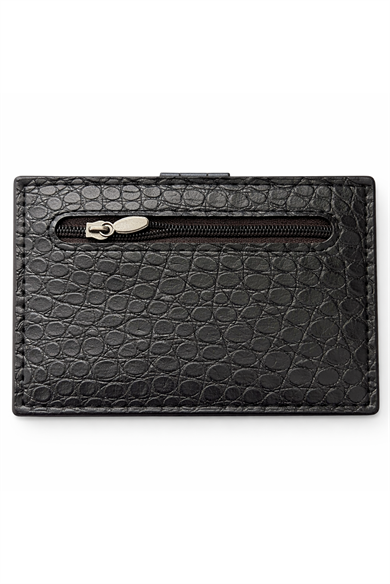 Siyah Renk Deri Kartlık/Cüzdan