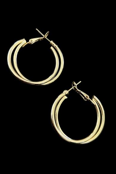 Altın Renk 25MM Halka Küpe (Çift)