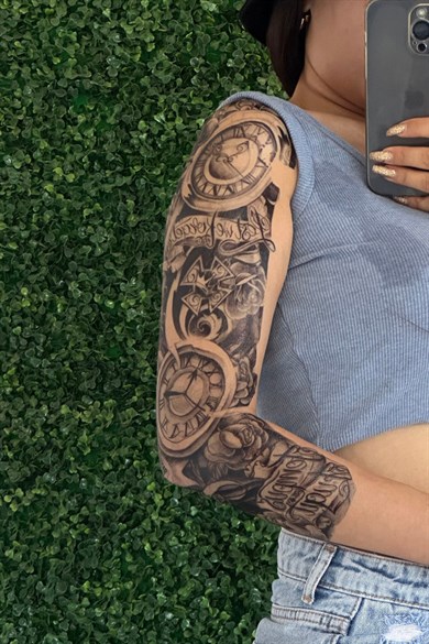 Saat Kol Dövme Geçici Tattoo