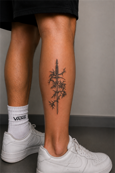 Kılıç Dövme Geçici Tattoo